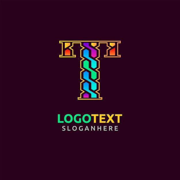 logotipo de la letra T