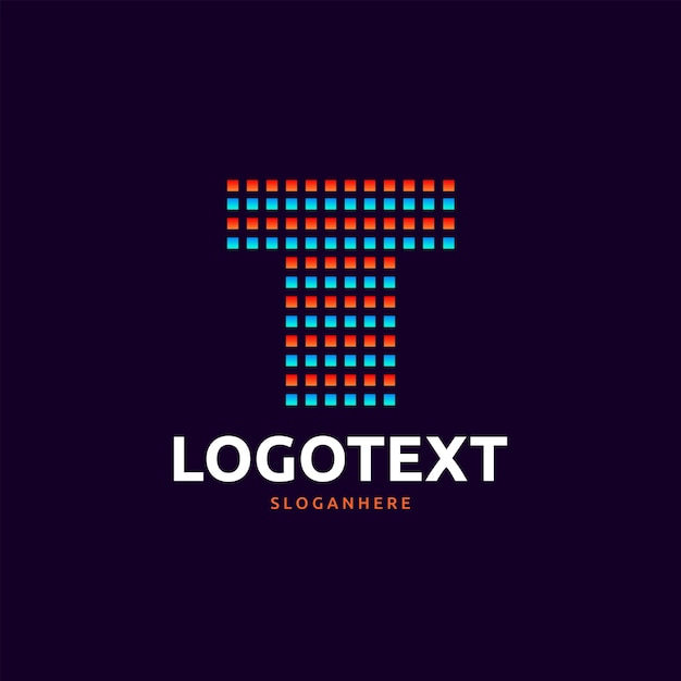 logotipo de la letra T