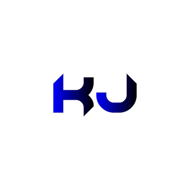 El logotipo de la letra tech kj