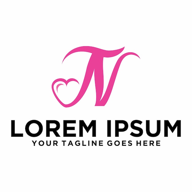 Logotipo de la letra TN love Spa