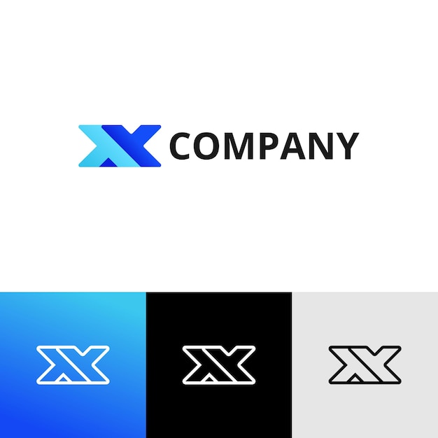 Vector logotipo de la letra tx