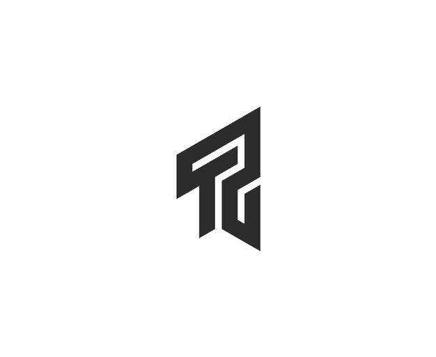El logotipo de la letra TZ o el logotipo del alfabeto de la letra Z T