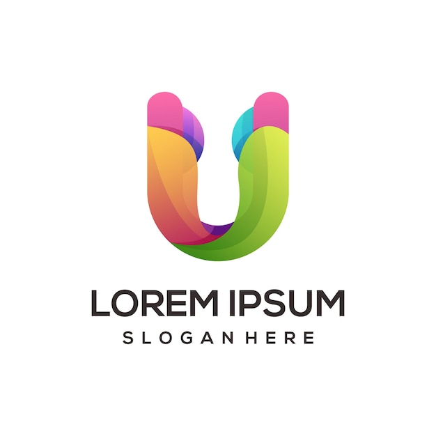 El logotipo de la letra u