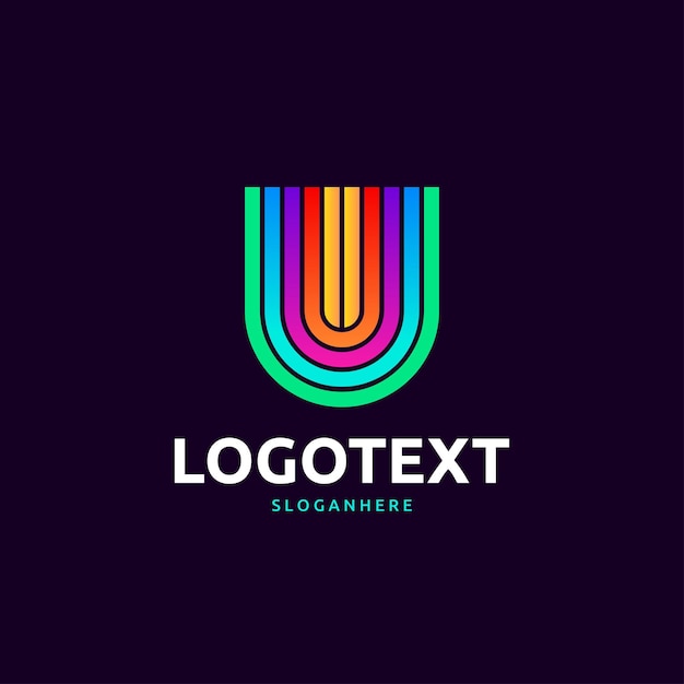 Vector logotipo de la letra u