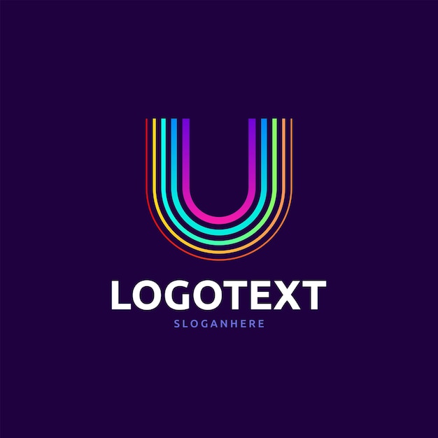 Vector logotipo de la letra u