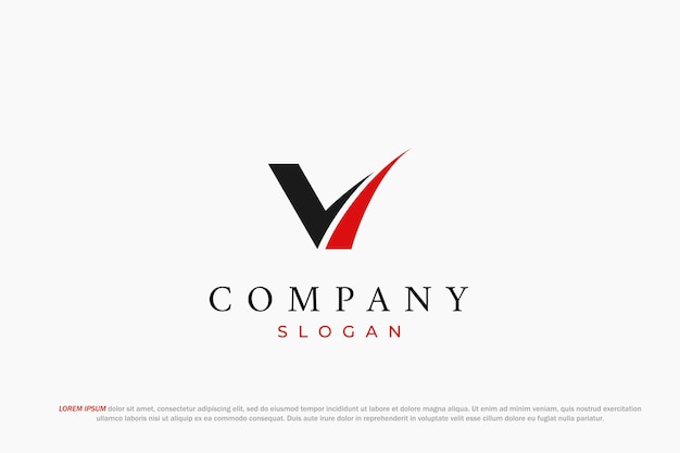 logotipo letra v barra resumen de la empresa