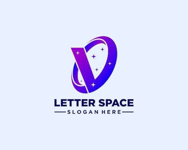El logotipo de la letra V espaciada