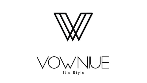 El logotipo de la letra V