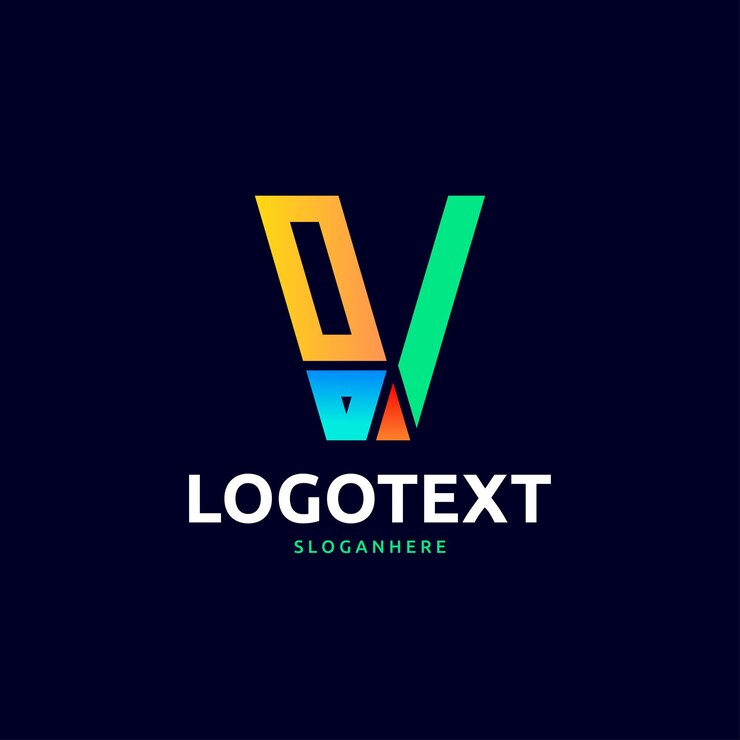 Vector logotipo de la letra v