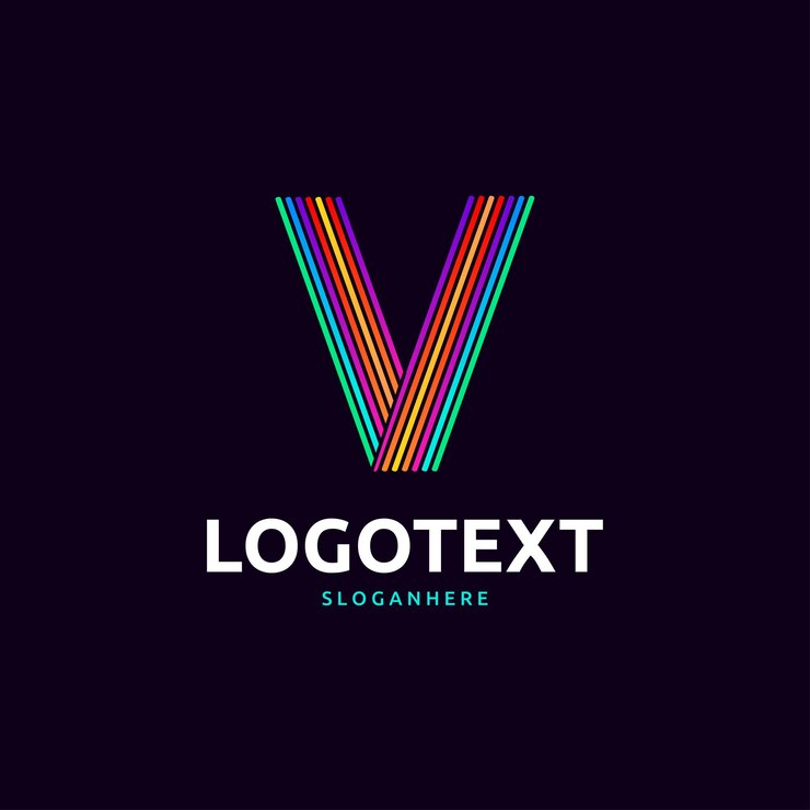 Vector el logotipo de la letra v
