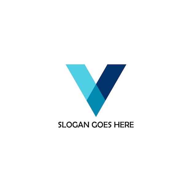 El logotipo de la letra V