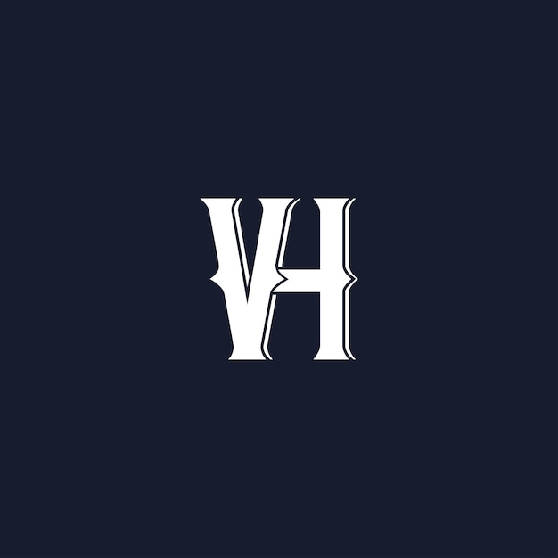 Logotipo de la letra vh
