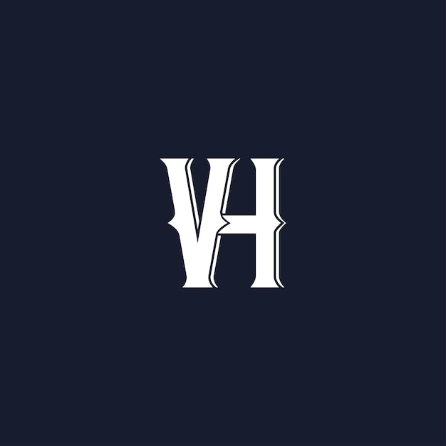 logotipo de la letra vh
