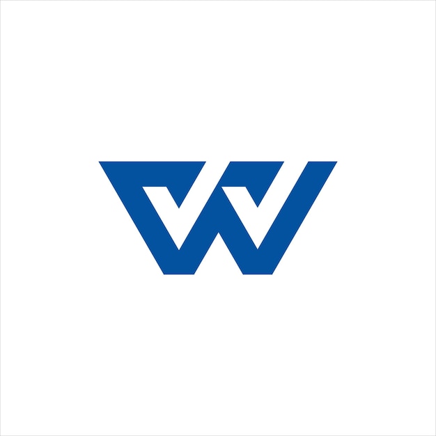 Logotipo de letra W con cabeza de personas Personas trabajan diseño de logotipo concepto símbolo monograma icono insignia emblema logotipo marca marca diseño de marca