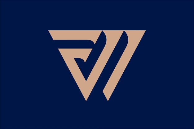 Vector logotipo de la letra wf