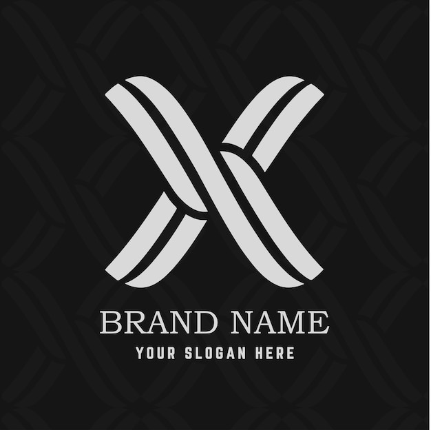 Logotipo de la letra X un diseño moderno y elegante adecuado para varias industrias y aplicaciones
