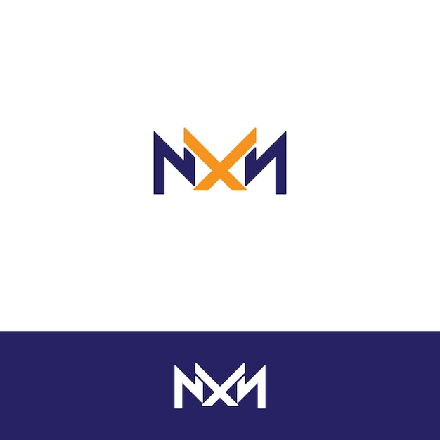 Vector logotipo de la letra x y n