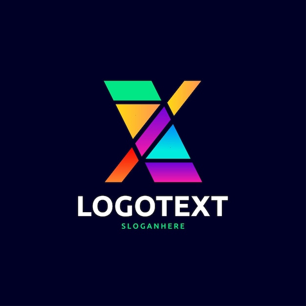 Vector logotipo de la letra x