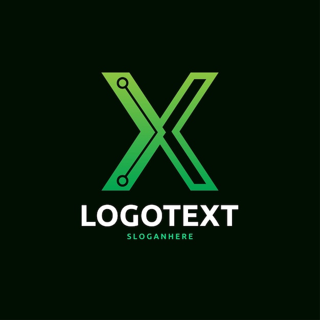el logotipo de la letra x