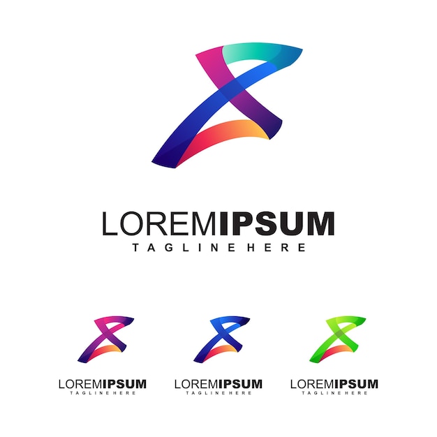 Vector logotipo de la letra x