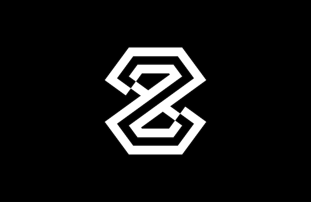 Logotipo de la letra Z diamante