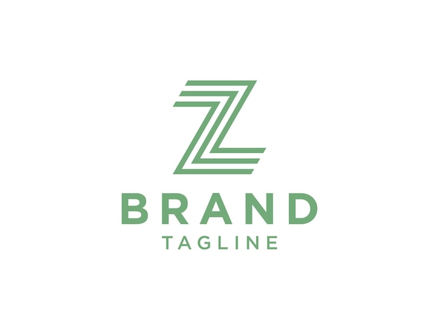Logotipo de la letra Z Diseño de vectores de logotipo cuadrado abstracto. Utilizable para logotipos de identidad y marca.