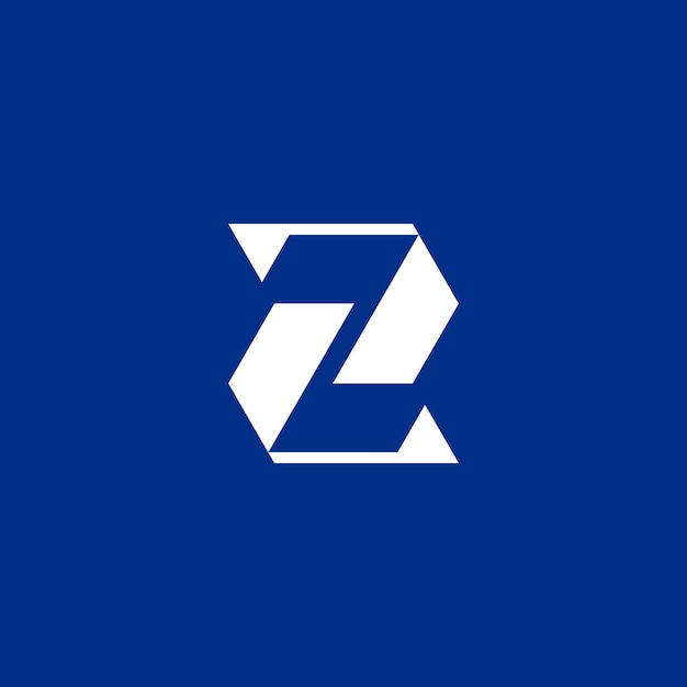 Logotipo de letra Z de tecnología moderna