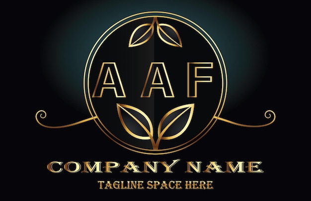 Vector logotipo de las letras aaf