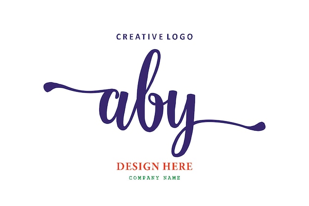 El logotipo de letras aby es simple, fácil de entender y autoritario.