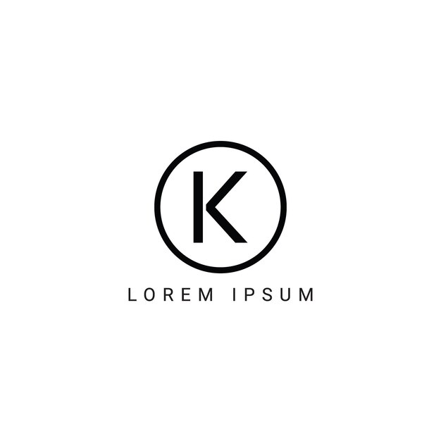 Logotipo de las letras del alfabeto IK KI I y K