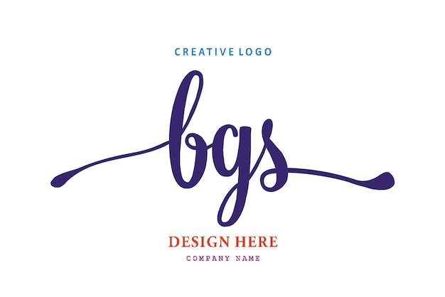 El logotipo de letras BGS es simple, fácil de entender y autoritario.