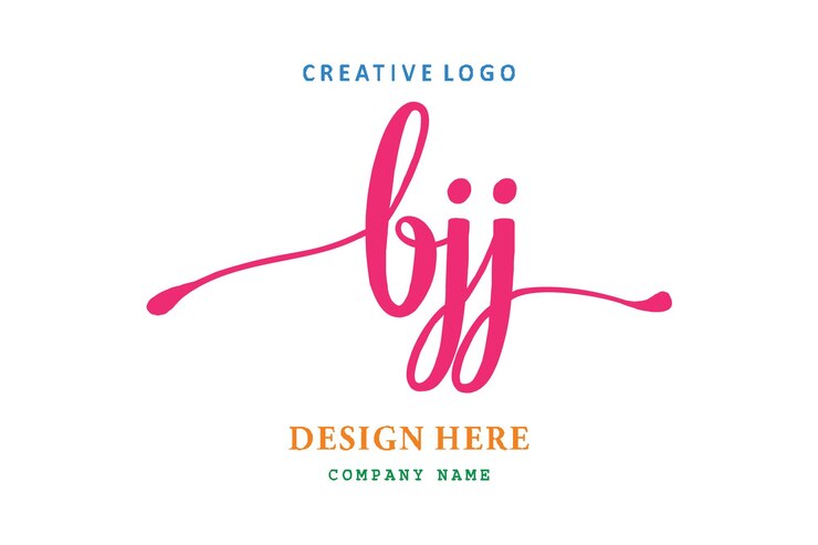 Vector el logotipo de letras bjj es simple, fácil de entender y autoritario.