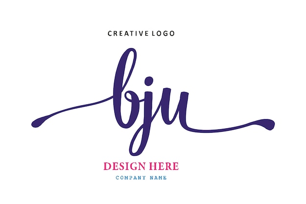 El logotipo de letras BJU es simple, fácil de entender y autoritario.