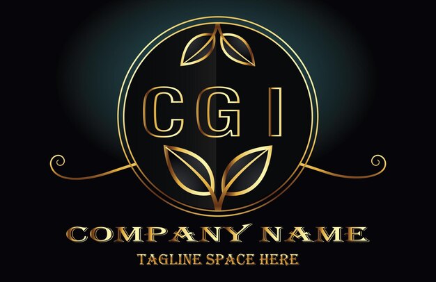 Vector logotipo de las letras cgi