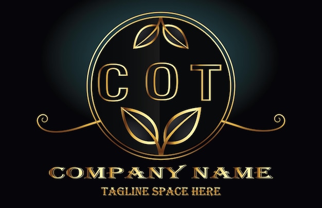 Vector logotipo de las letras cot