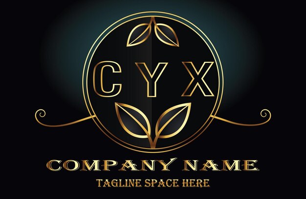 Vector logotipo de las letras cyx