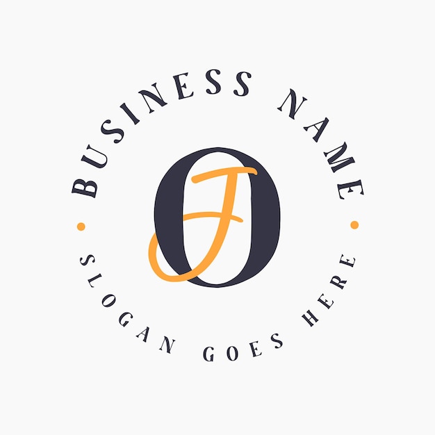 Logotipo de letras elegantes OJ Iniciales para marcas corporativas OJ Logotipo de marcas de moda y belleza