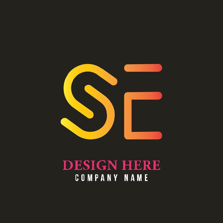 Vector el logotipo de letras se es simple, fácil de entender y autorizado