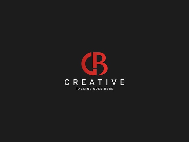 El logotipo de las letras iniciales de CB
