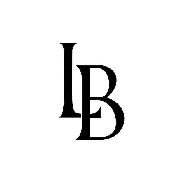 Logotipo de las letras iniciales LB