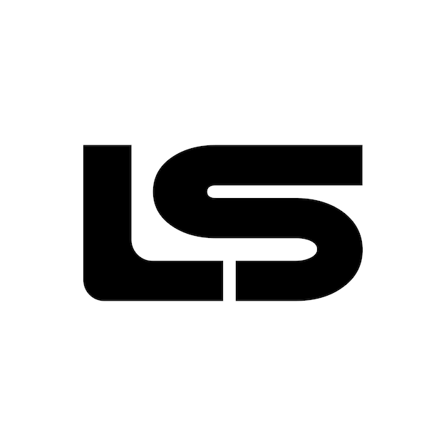 Logotipo con letras iniciales LS o logotipo con letras iniciales SL