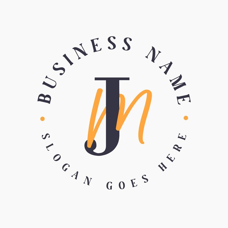 Vector logotipo de letras jm para marcas corporativas logotipo de marcas de moda y belleza