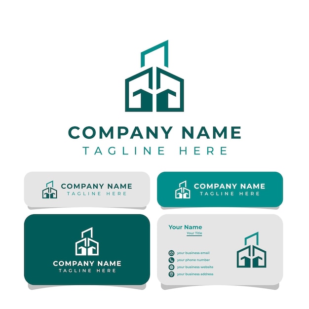 Logotipo de letter ga realty adecuado para cualquier negocio de bienes raíces con ga o ag initials