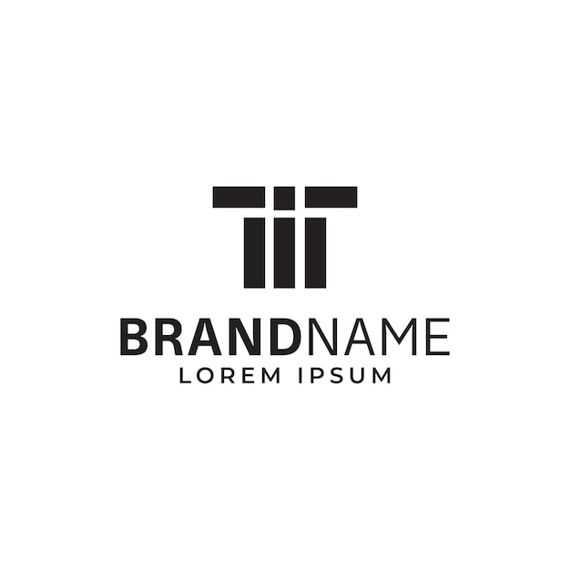 Logotipo de Letter Ti con una forma única, moderna y minimalista