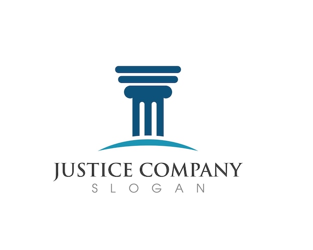 Logotipo de la ley Vector de la justicia