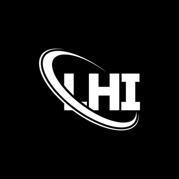 Logotipo de LHI LHI letra LHI diseño de logotipo de letra Iniciales LHI logotipo vinculado con círculo y mayúscula monograma logotipo LHI tipografía para negocios de tecnología y marca inmobiliaria