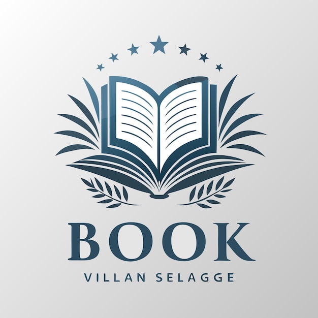 logotipo del libro fondo blanco