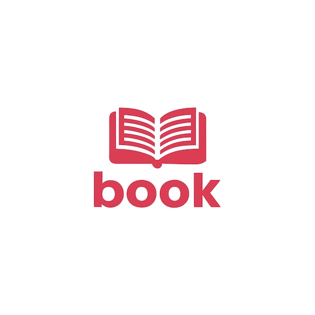 logotipo del libro fondo blanco