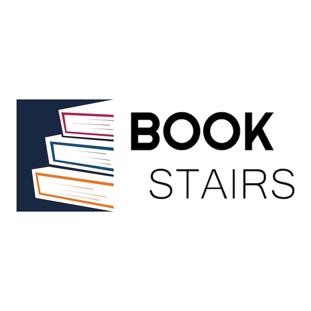 logotipo de libro o biblioteca para librerías empresas editoriales editores enciclopedias bibliotecas educación