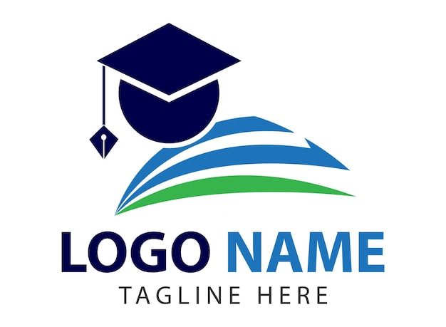 Logotipo del libro de objetos de la escuela web, diseño vectorial
